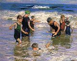 Edward Henry Potthast Canvas Paintings - The Bathers